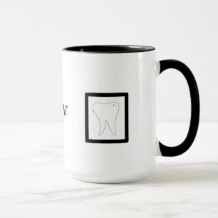 Mug Conception Dentaire, Dent et Brosse à Dents