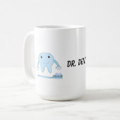 Mug Conception Dentaire Dent et Brosse à Dents (Devant gauche)