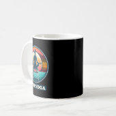 Mug Conception d'enthousiaste de yoga en chaise de lev (Devant gauche)