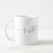 Mug Conception d'équation quadratique - formule q-p (Gauche)