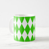 Mug Conception des carreaux de diamants de l'arlequin (Devant gauche)