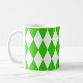 Mug Conception des carreaux de diamants de l'arlequin (Gauche)