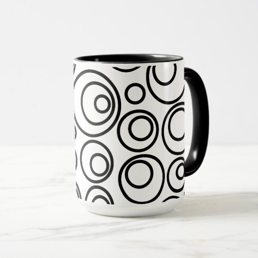 Mug Conception des cercles (Devant droit)