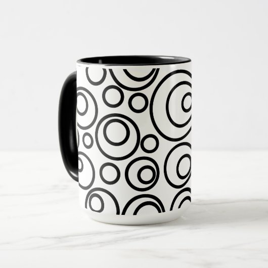 Mug Conception des cercles (Devant gauche)