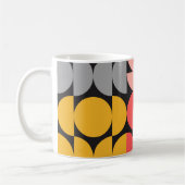 Mug Conception des cercles et des demi-cycles modernes (Gauche)