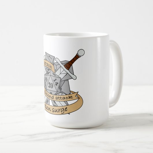 Mug Conception des dés de combat (Devant droit)