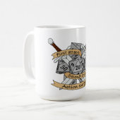 Mug Conception des dés de combat (Devant gauche)