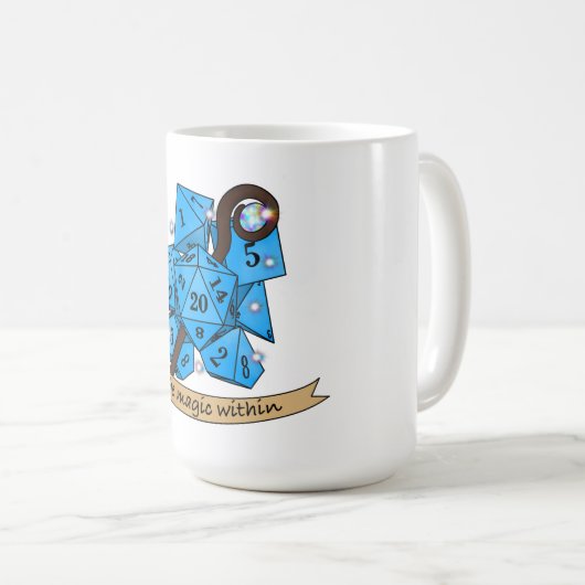Mug Conception des dés de sorcier (Devant droit)