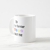 Mug Conception des marches de Boston Terrier (Devant gauche)