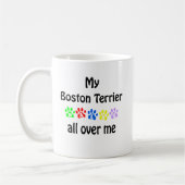 Mug Conception des marches de Boston Terrier (Gauche)