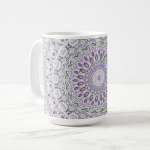 Mug Conception des médaillons violet et gris