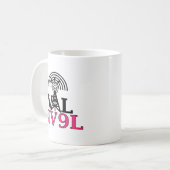 Mug Conception des signaux d'appel personnalisés Ham R (Devant gauche)