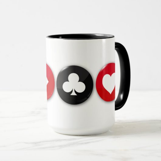 Mug Conception des suites de carte (Devant droit)