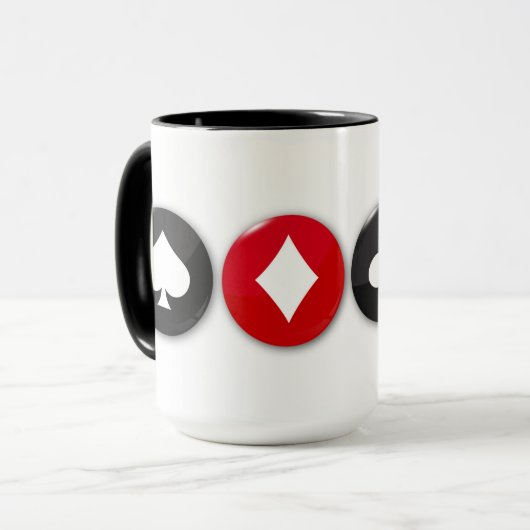 Mug Conception des suites de carte (Devant gauche)