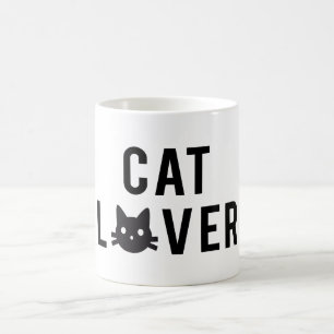 Mug Conception des textes d'amoureux des chats avec le
