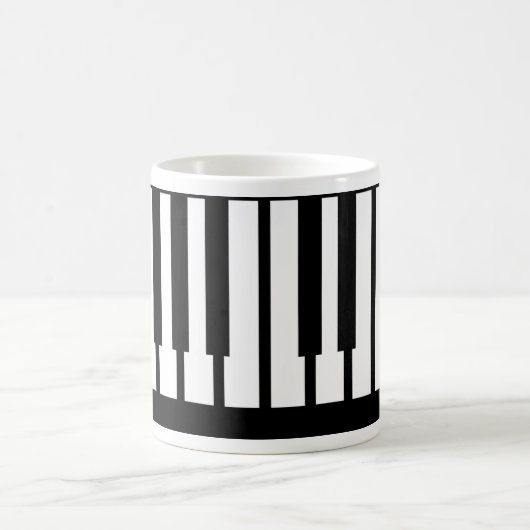 Mug Conception des touches de piano cool (Centre)