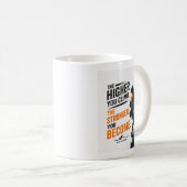 Mug Conception d'escalade de roche The Higher You Clim (Devant droit)