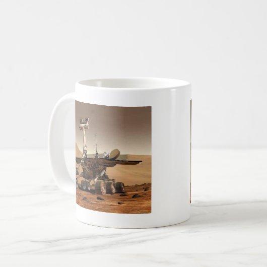 Mug Conception d'espace de vagabond de mars (Devant gauche)