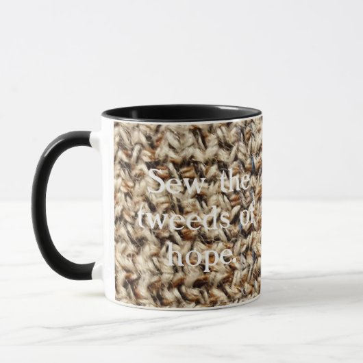 Mug Conception d'espoir de tweed (Gauche)