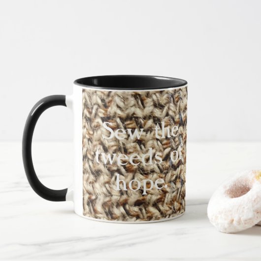 Mug Conception d'espoir de tweed (Avec donut)