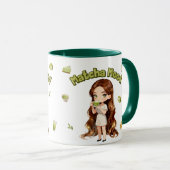 Mug Conception d'esthétique Matcha Mood Vibes de thé v (Devant droit)