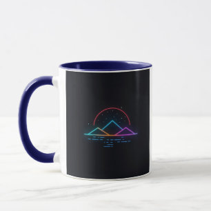 Mug Conception d'esthétique minimaliste néon d'hiver