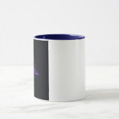 Mug Conception d'esthétique minimaliste néon d'hiver (Centre)