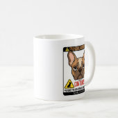 Mug Conception d'étiquette d'avertissement de carburan (Devant droit)