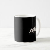 Mug Conception d'évolution de skateboard drôle pour sk (Devant droit)