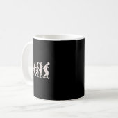 Mug Conception d'évolution de skateboard drôle pour sk (Devant gauche)