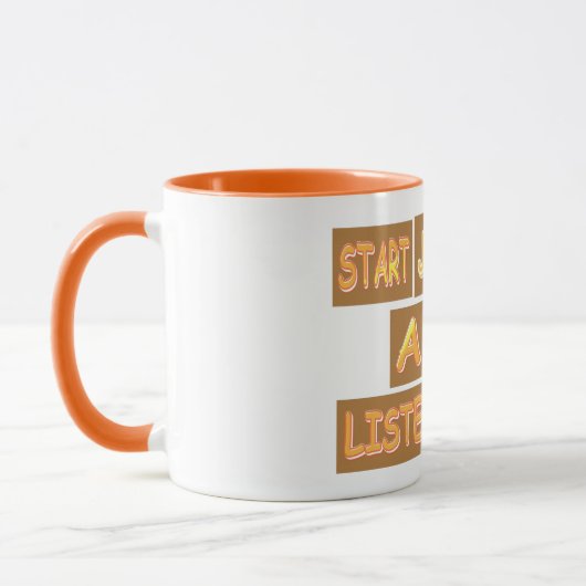 Mug Conception D'Expression Mignée "Juge Moins". Comma (Gauche)