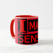 Mug Conception d'expression mignonne "Rendre logique" (Devant gauche)