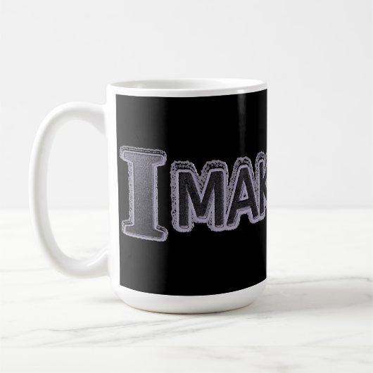 Mug Conception d'expression mignonne "Rendre logique" (Gauche)