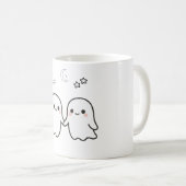 Mug Conception d'Halloween Couple Ghost Cute (Devant droit)