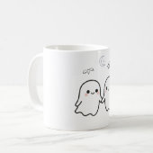 Mug Conception d'Halloween Couple Ghost Cute (Devant gauche)