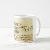 Mug Conception d'hélicoptère de Davinci (Devant droit)