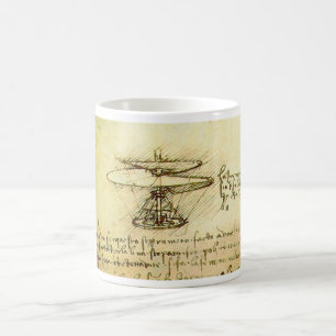 Mug Conception d'hélicoptère de Davinci