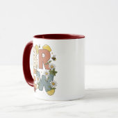 Mug Conception d'herbe de thé rétro (Devant gauche)