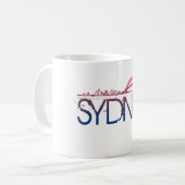 Mug Conception d'horizon de Sydney (Devant gauche)