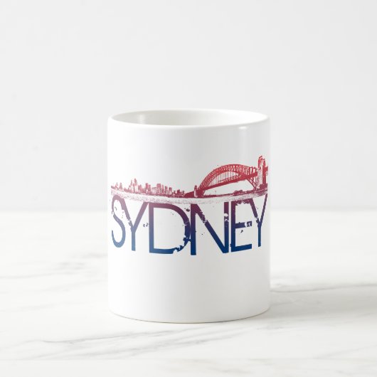 Mug Conception d'horizon de Sydney (Centre)