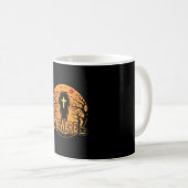 Mug Conception d'horreur de citrouille de cercueil d'H (Devant droit)