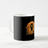 Mug Conception d'horreur de citrouille de cercueil d'H (Devant gauche)