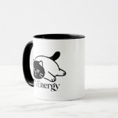 Mug Conception d'humeur de batterie basse drôle à 50%  (Devant gauche)