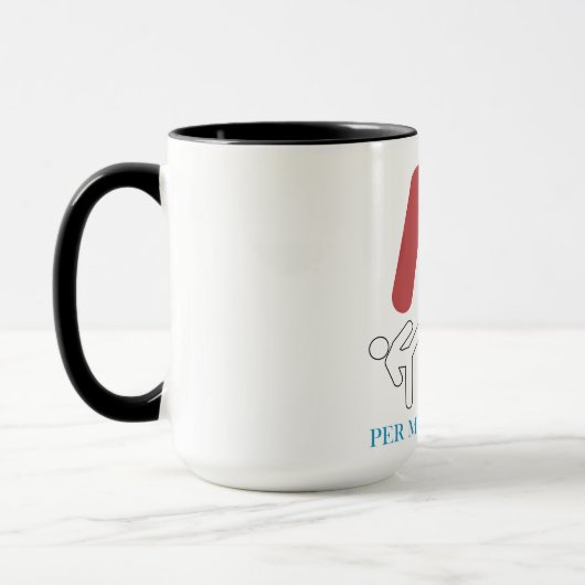 Mug Conception d'humour d'arts martiaux selon mon dern (Gauche)