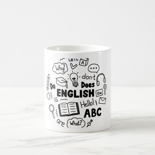 Mug Conception d'idiome de Lune Bleue Apprentissage de (Centre)