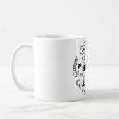 Mug Conception d'idiome de Lune Bleue Apprentissage de (Gauche)