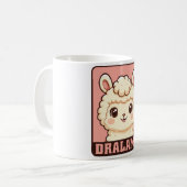 Mug Conception d'illustration de lama mignon (Devant gauche)
