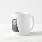 Mug Conception d'illustration de portrait de chat de g (Devant droit)