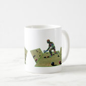 Mug Conception Dimensionnelle des Bowlers de pelouse, (Devant droit)