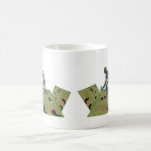 Mug Conception Dimensionnelle des Bowlers de pelouse, (Centre)